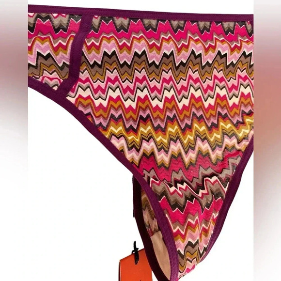 MISSONI for TARGET Mesh THONG  
Iconic ZIGZAG Multicolor SHEER ( XL) Sexy - Picture 2 of 6